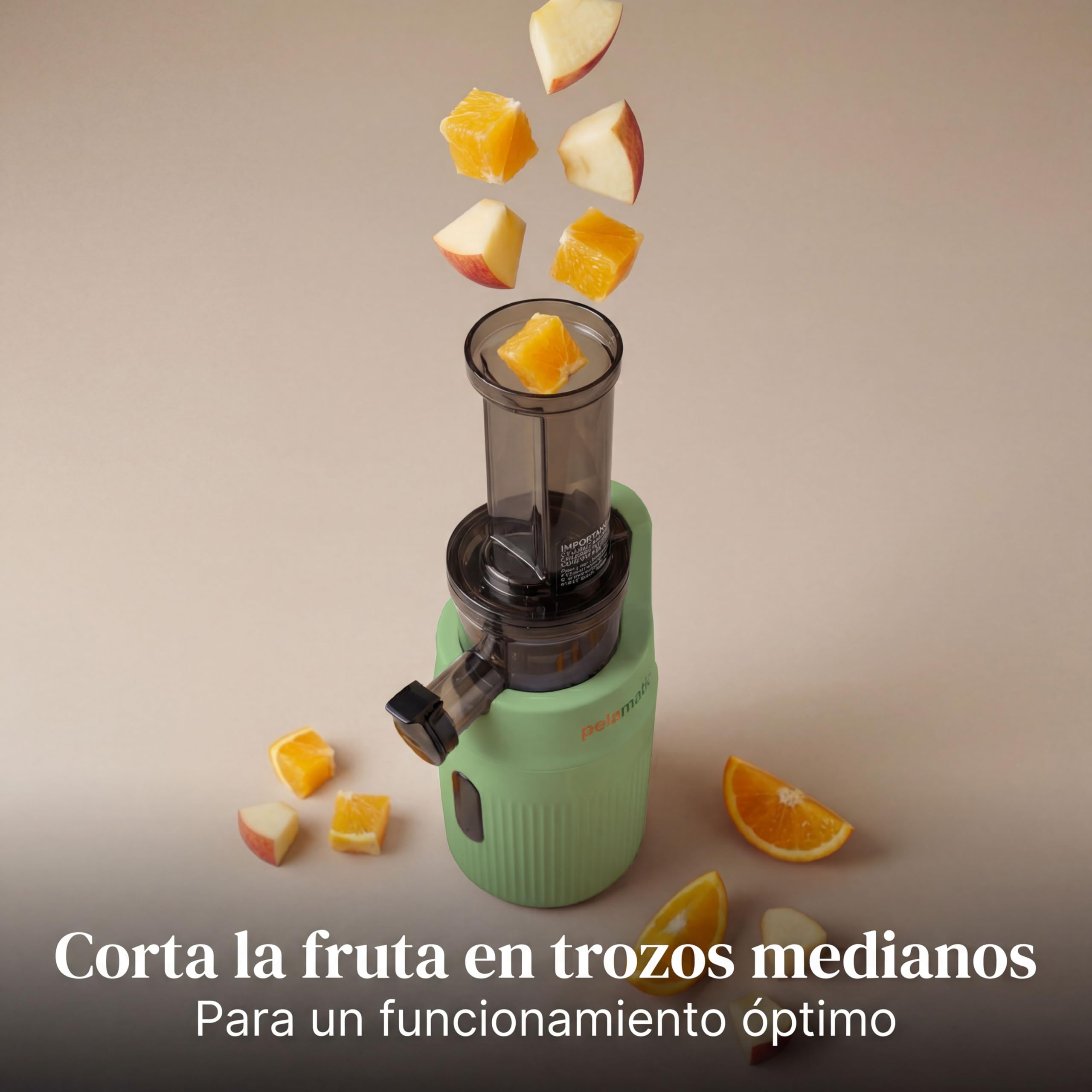 Zuminstant - Spremiagrumi elettrico compatto, spremuto a freddo, ricco di nutrienti, frullatore senza schiuma, salvaspazio, elegante e versatile, per frutta e verdura fresca, 100 W (menta)