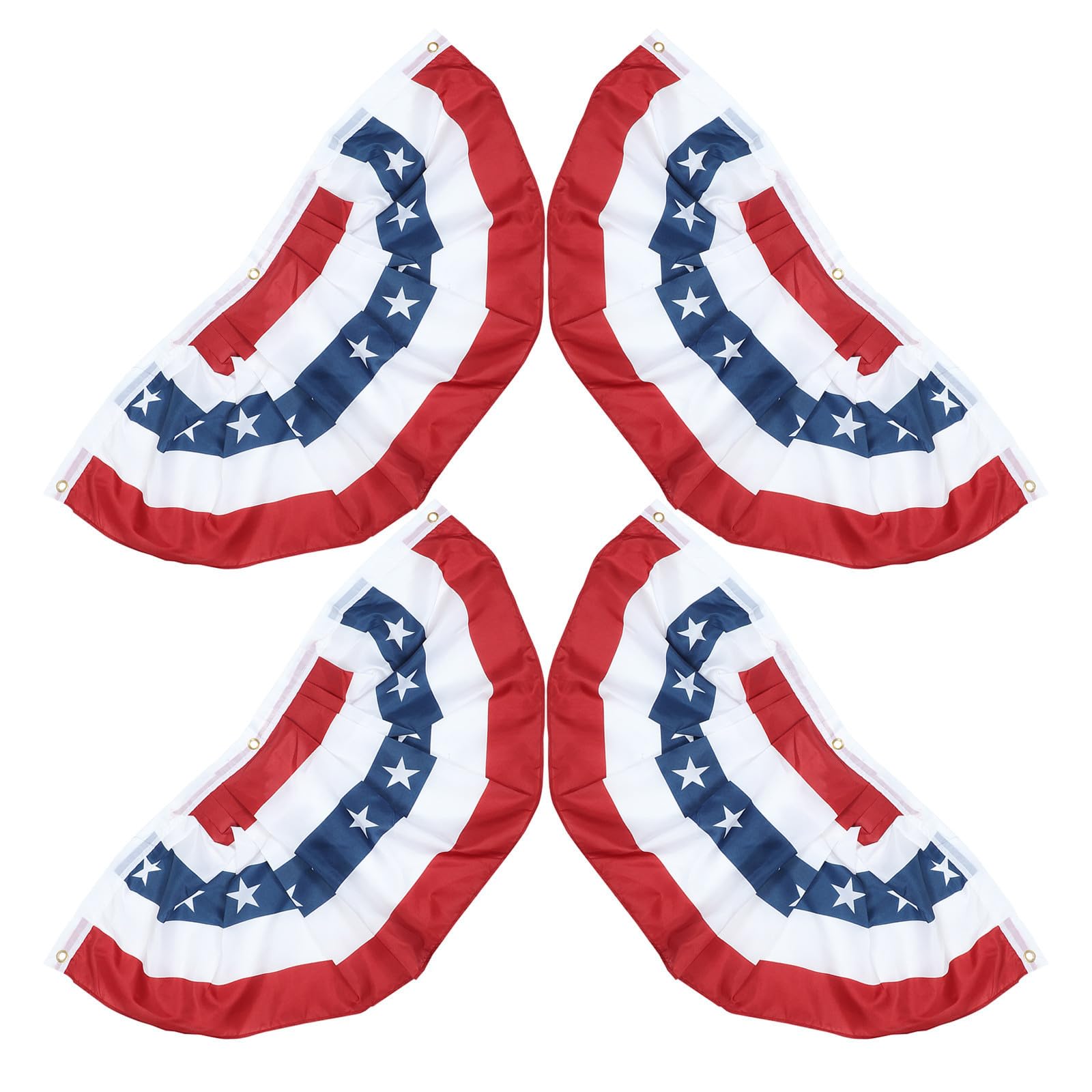 Banderines plisados americanos de poliéster de alta densidad con costuras reforzadas