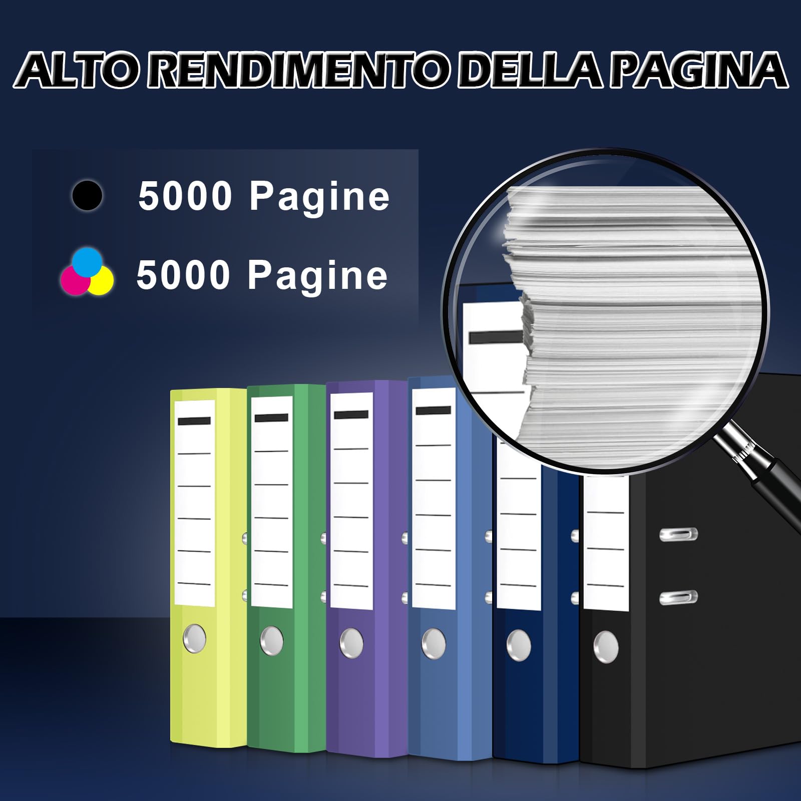 DOUBLE D T9451 per Epson T9451 T9452 T9453 T9454 Sostituzione per Cartucce Epson WF-C5710, per Epson Workforce Pro WF-C5790 C5210 C5290 WF-C5710DWF WF-C5790DWF WF-C5210DW WF-C5290DW（4 Pack）