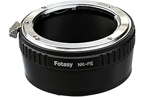 Fotasy Manual Focus Adapter Ring Nikon F Lens to Sony E Mount Camera