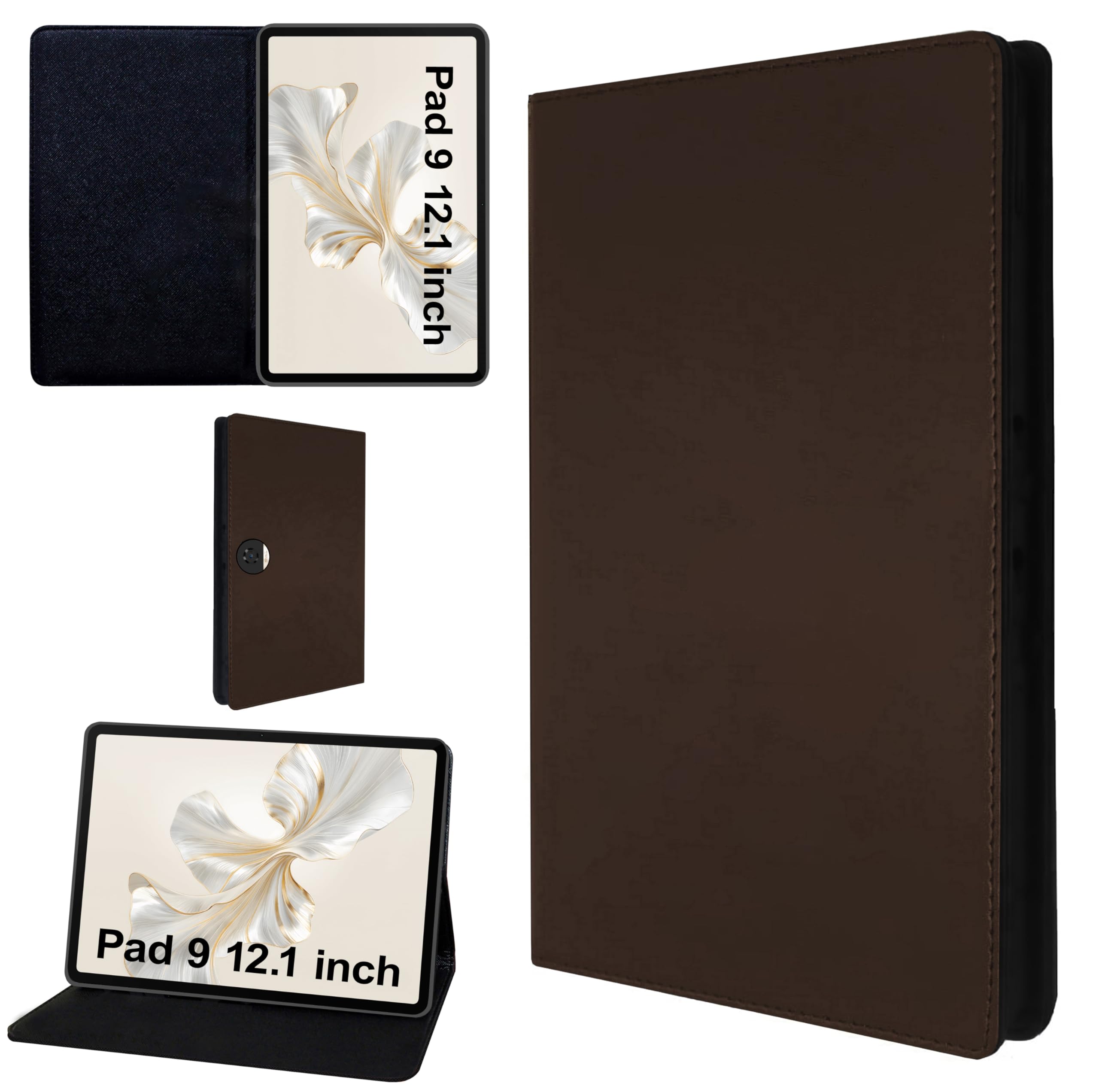 TGK Flip Case Cover for Honor Pad 9 12.1 Inch Tablet (Brown) (B0D54476MH) Amazon Price History, Amazon Price Tracker