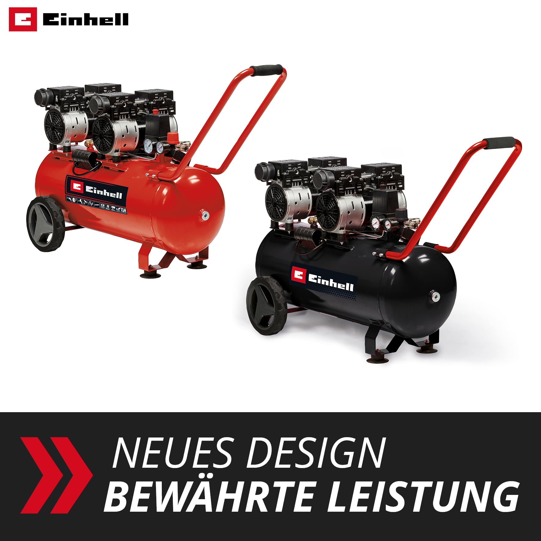 Einhell Kompressor TE-AC 270/50 Silent Plus 1500 W 8 bar 50 l 270 l/min ölfrei