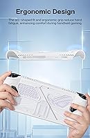 Vista 5 de Funda protectora para ASUS ROG Ally, funda de TPU para ASUS ROG Ally con soporte, incluye 2 protectores de pantalla de vidrio templado ASUS ROG