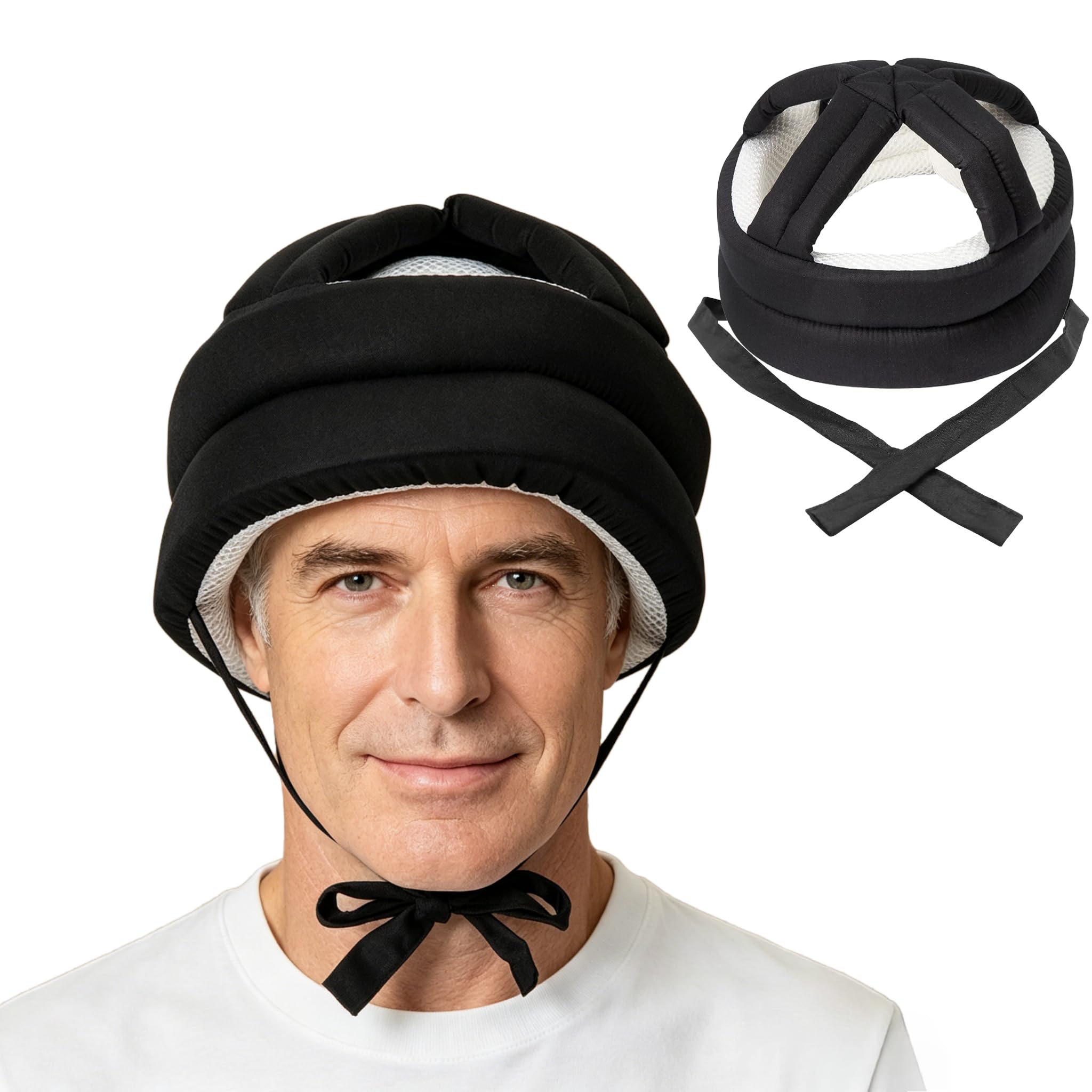 Gorro de seguridad para ancianos, protege la cabeza, gruesa, suave, protectora, para personas mayores, transpirable, suave
