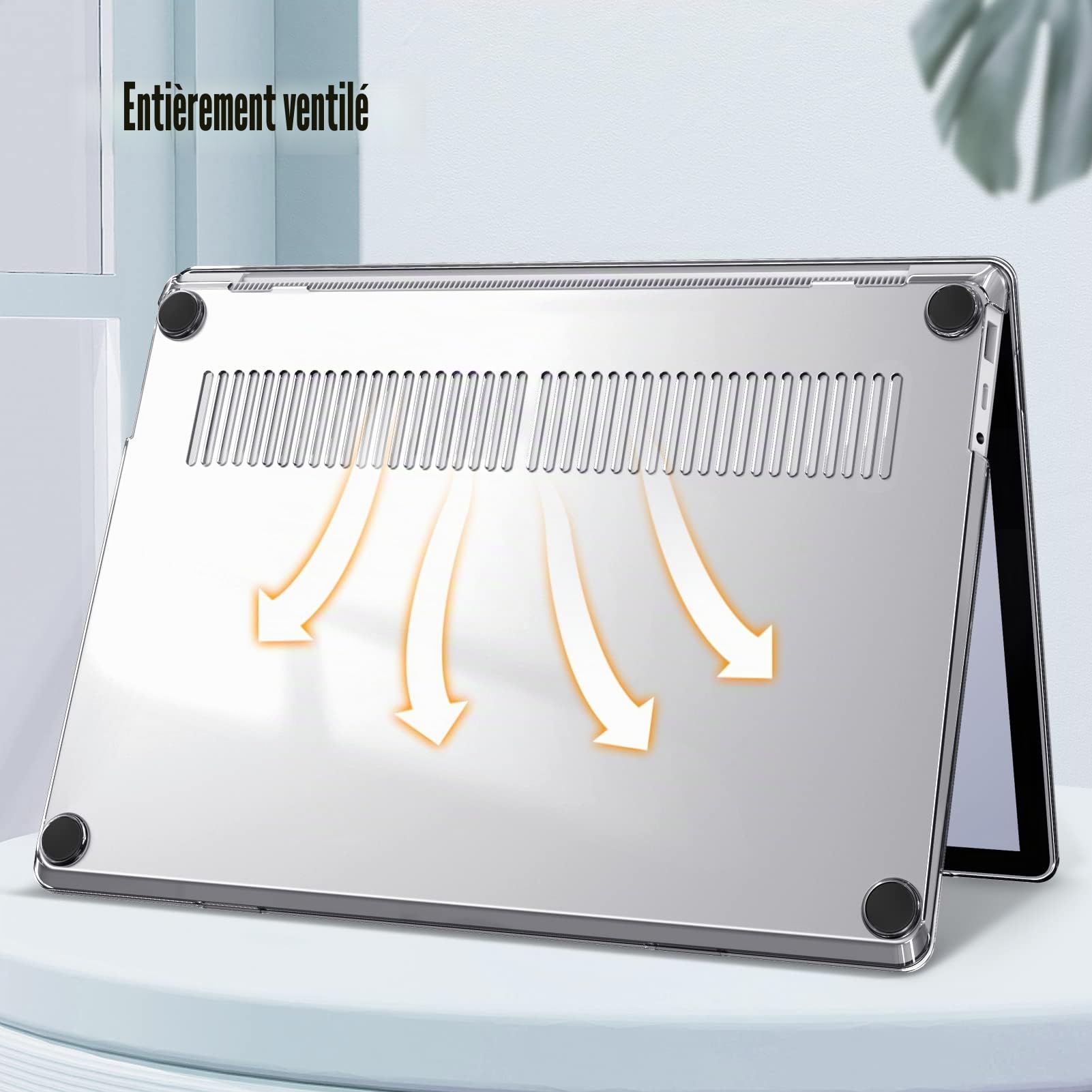 FINTIE Coque Compatible avec 15 Pouces Microsoft Surface Laptop 5/4/3 avec Clavier en Métal (Modèle: 1872/1873/1953/1979), Coque Rigide et Fine Étui Léger, Transparent Cristallin