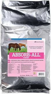 Absorb-All | Horse Probiotics Digestive Supplement | Includes Probiotics, Prebiotics, and Enzymes | Encourages Healthy Flora and PH | 20 lb Bag