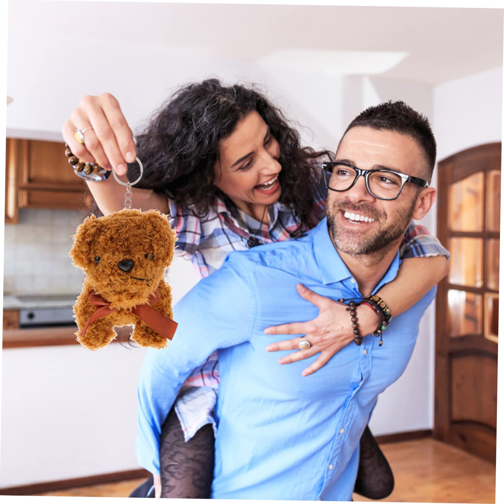UPKOCH 10pezzi Portachiavi Animali Peluche Ciondolo Per Zaini Con Cagnolino Di Peluche Accessori Chic e Originali Per Chiavi e Borse Per Amanti Degli Animali