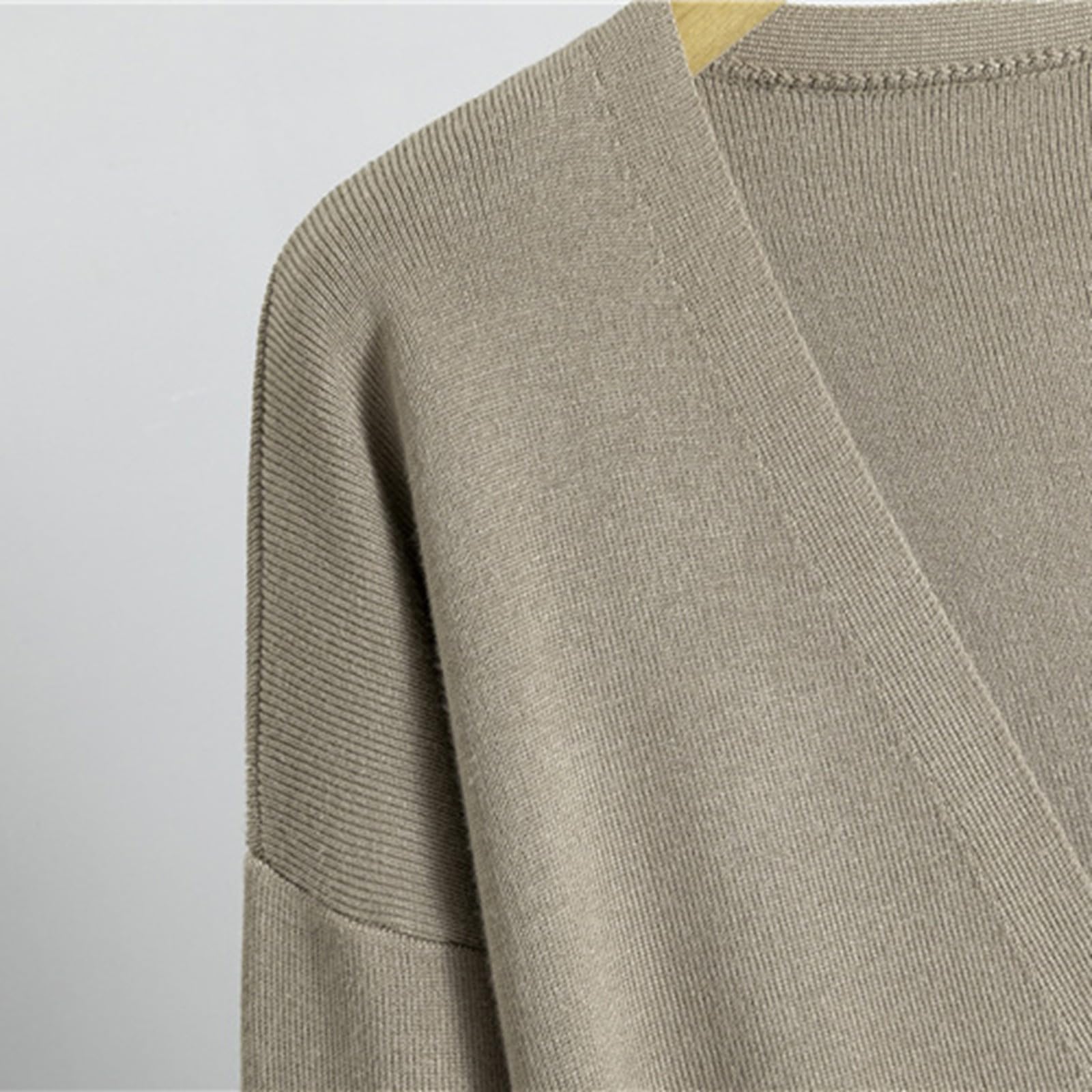 2025 Conjunto de punto para mujer elegante de 3 piezas de lana, puño elástico, jerséis de manga larga y pantalón de cintura ancha, mono de otoño e invierno conjunto de ropa holgada con