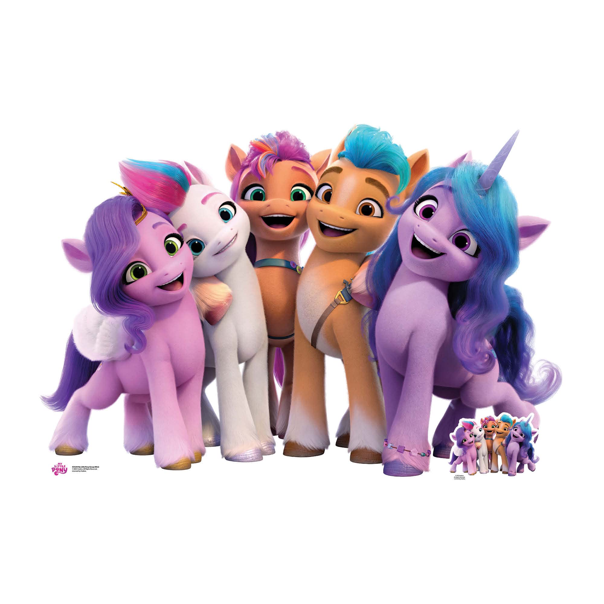 Star Cutouts SC4240 My Little Pony Star Mini Group Cardboard Cut Out With Mini