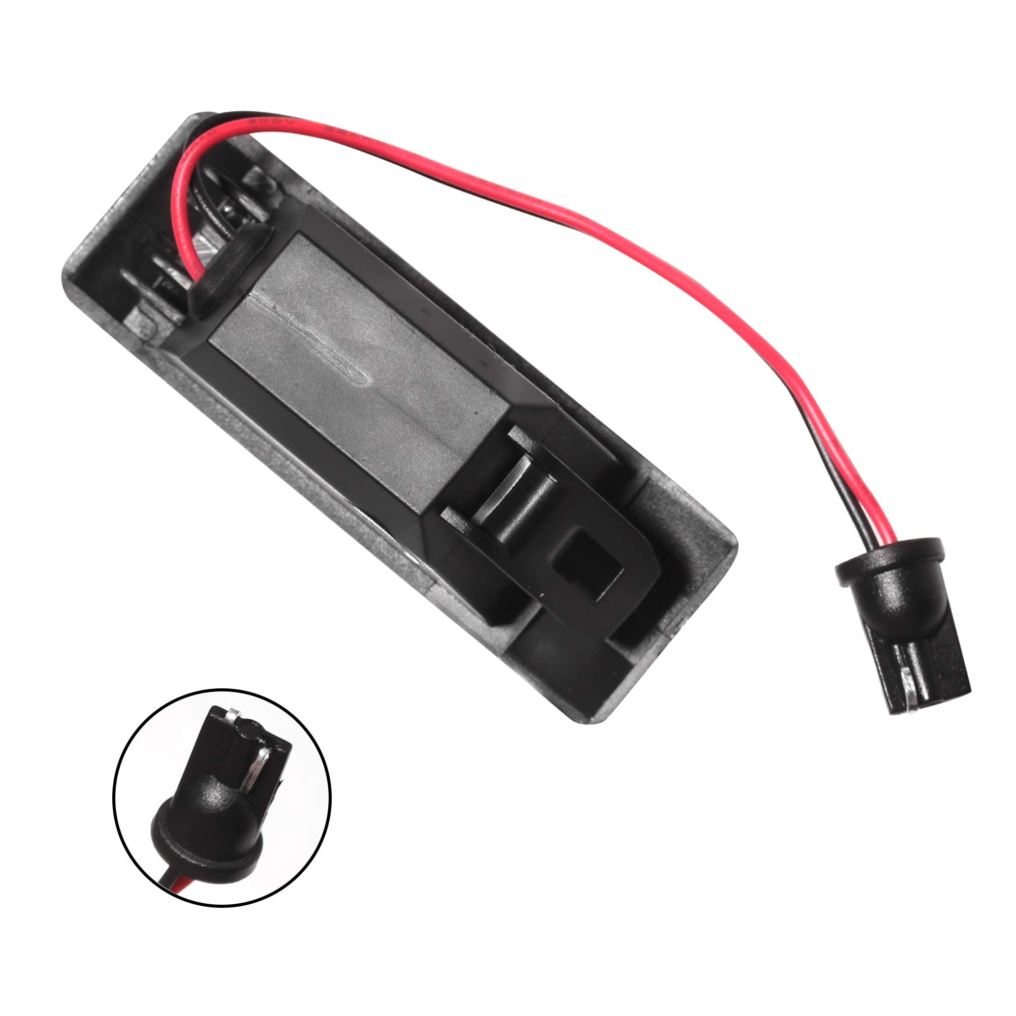 Generic Leesoot 2 Pcs Error Free Xenon White LED License Plate Light Compatible with 2017-2019 Nissan Armada Rogue 2011-2019 Juke NV200 Versa, 2014-2017 Infiniti Q50 26510-8990A, 26510-8990G