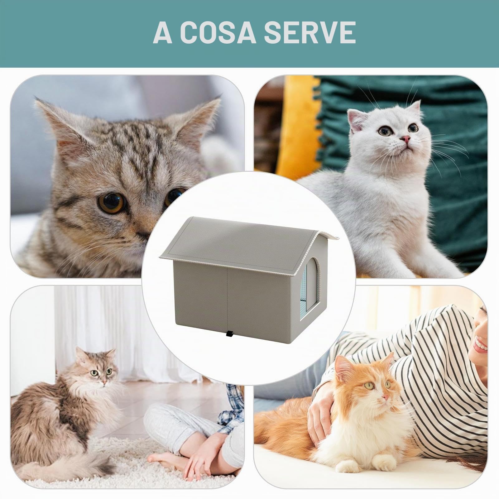 Cuccia refrigerante per gatti, portatile, isolata, per cani, cuccioli, conigli, per casa, viaggi, vacanze, traslochi
