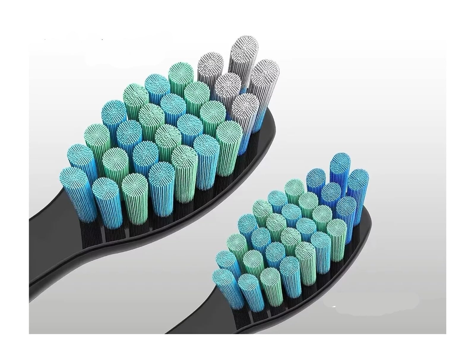 Compatible con cabezales de cepillo repuesto 3 a 10 piezas for Seago Adecuado for cepillos dientes eléctricos Fairywill Recambios cerdas for limpieza dental(10 pcs black)
