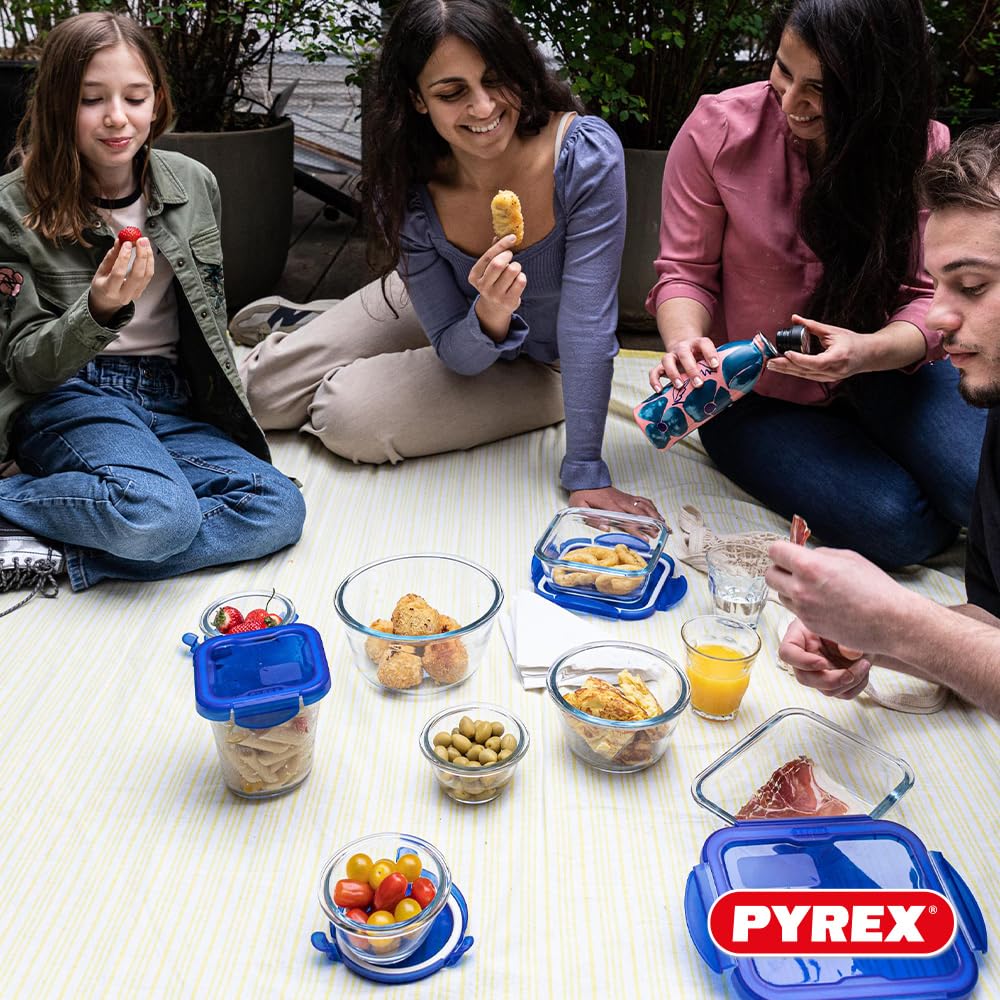 Pyrex Cook&Go Set di Contenitori, Forme Misto, 7 unità