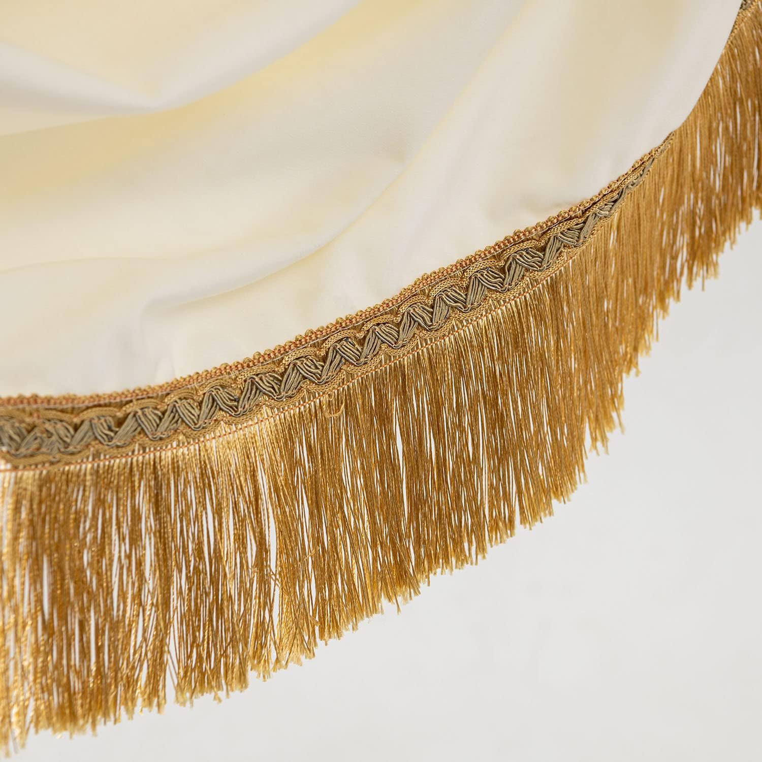 NAPEARL Premium Velvet Valance Curtains for Living Room, Super Soft Waterfall Valance with Tassels for Windows, White Swag Valance for Bedroom, 41-Inch Wide