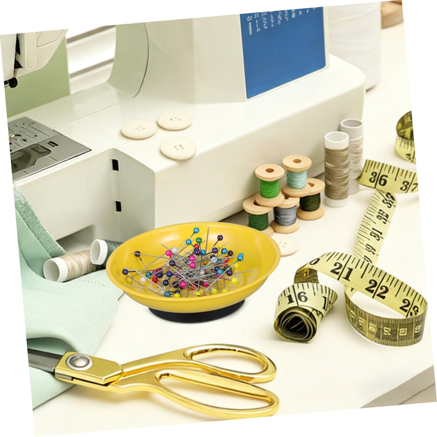 Sewroro 2 Piezas Alfiletero De Costura Contenedor Magnético Para Agujas Soporte Magnético Para Agujas De Bordar Accesorios De Costura Para Uso Casa Alfiletero Metálico Portátil