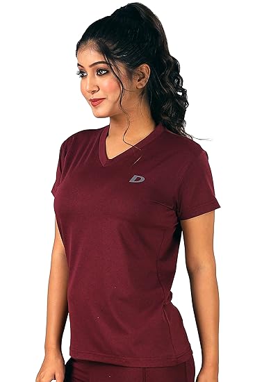 Fitness Casual Gym, Sports, V Neck Yoga Tshirt for Women & Girls