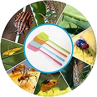 Vista 8 de Matamoscas de plástico, matamoscas de plástico resistente, paquete de 4 matamoscas manuales flexibles y fuertes con mango largo para ayudante
