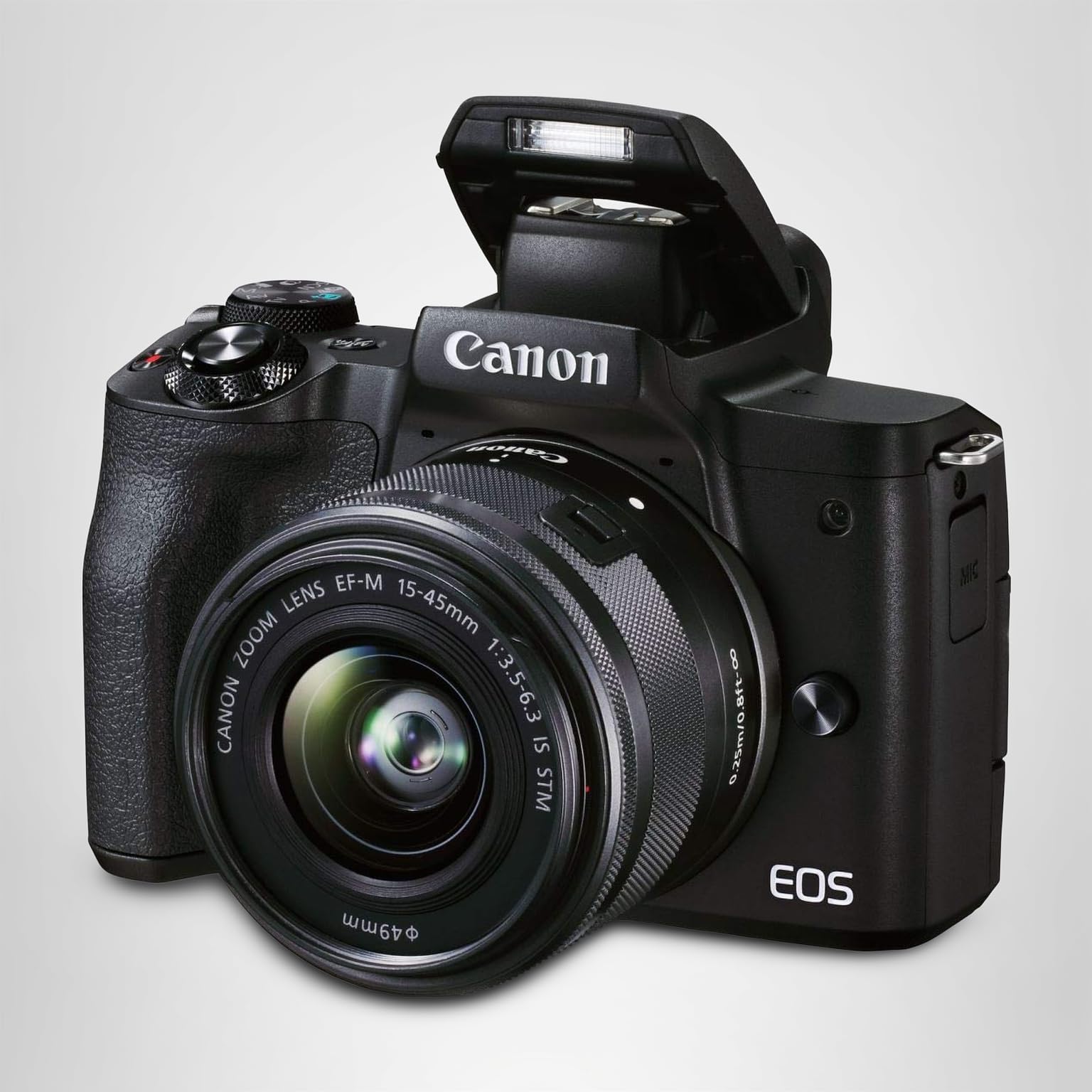 Amazon.com : Canon EOS M50 Mark II + EF-M 15-45mm is STM Kit Black