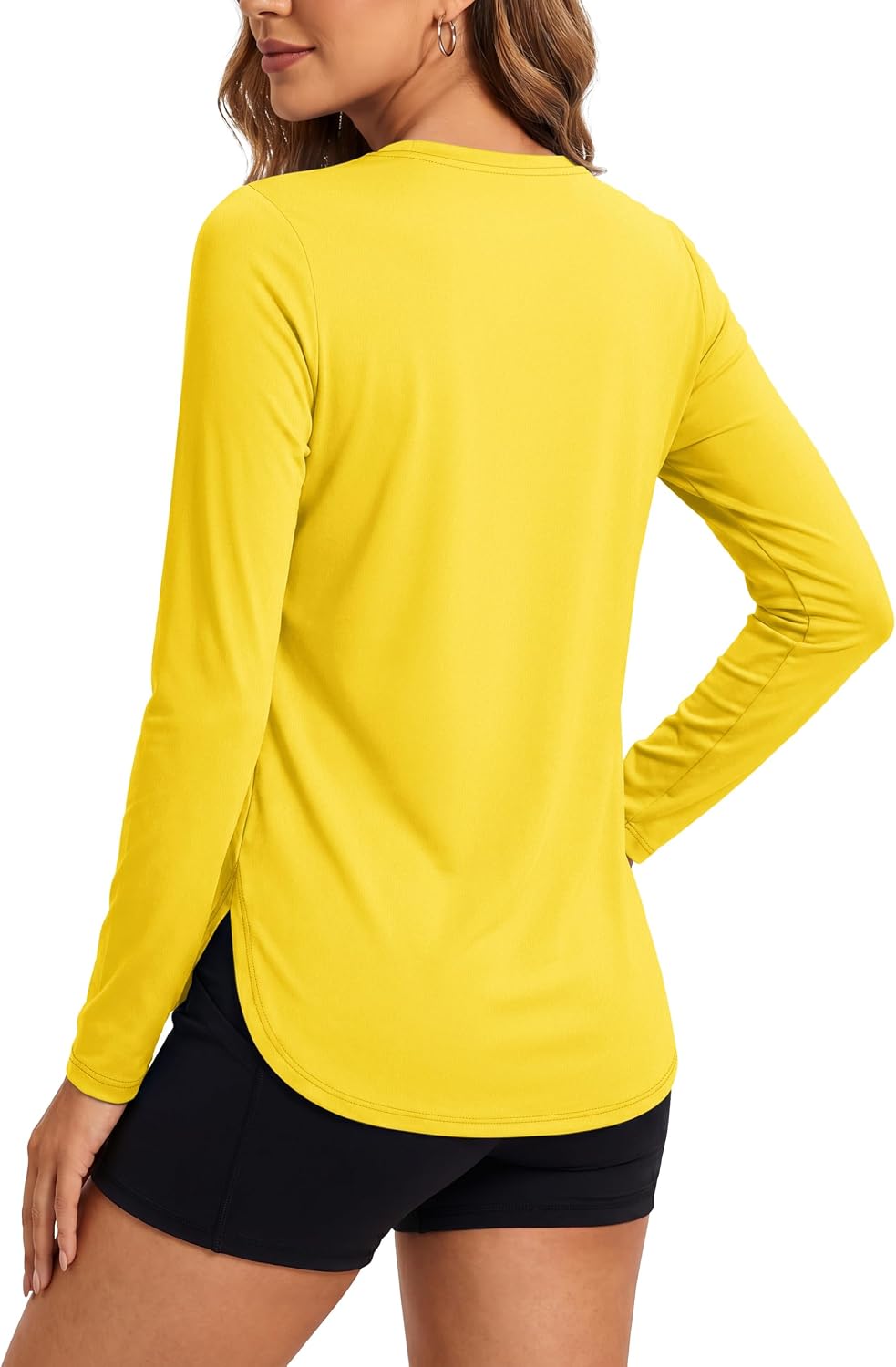 TACVASEN Women's Sun Shirts UPF 50+ Long Sleeve Quick Dry Hiking Tops | Polyester Lightweight Breathable Shirt for Workout Fishing Running Golf Outdoor Active Sports Summer