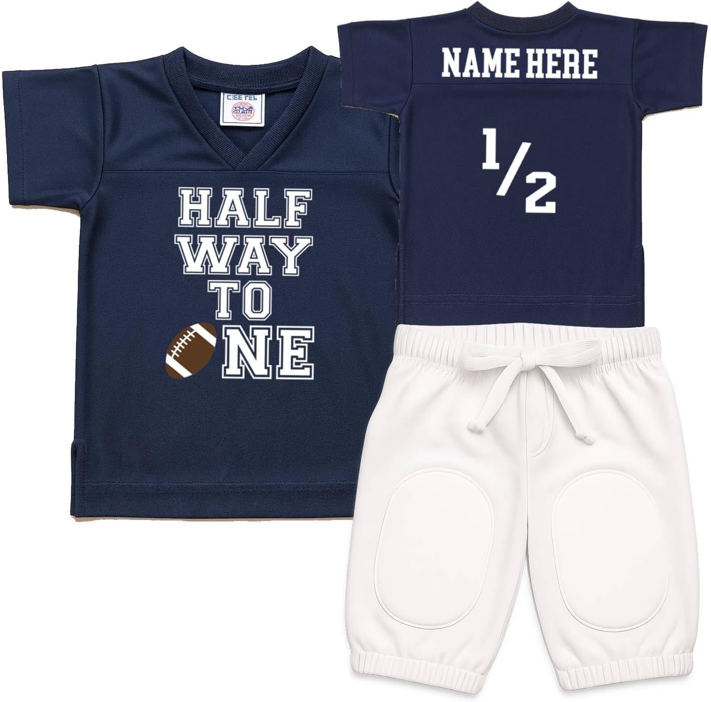 Boys Half Birthday Personalized Halfway To One Outfit