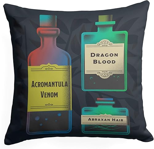 Miniatura 4 de Northwest Almohada de Harry Potter, 18 x 18 pulgadas, estilo tejido navideño de Hogwarts