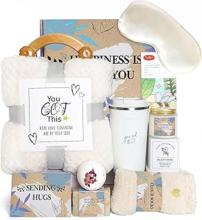 Get Well Gifts for Women Feel Better Gifts Baskets for Women After Surgery Cancer Care Gifts for Friend Sick Chemo Care Package Encouraging Comfort Wellness Box w/ Coffee Mug