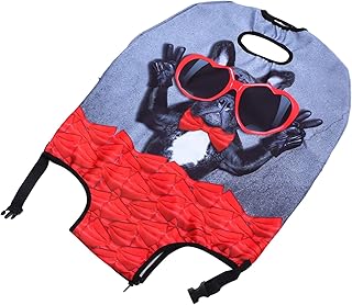 1 capa de carrinho de poliéster capa de bagagem capa de carrinho capa de bagagem capa de viagem protetor de bagagem elegante protetor de mala protetor de mala de poliéster capa de poeira mala, Conforme mostrado., 72X53X1cm, Centímetro