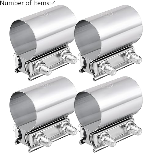 Miniatura 10 de EVIL ENERGY - Abrazadera para manguito de escape de acero inoxidable.