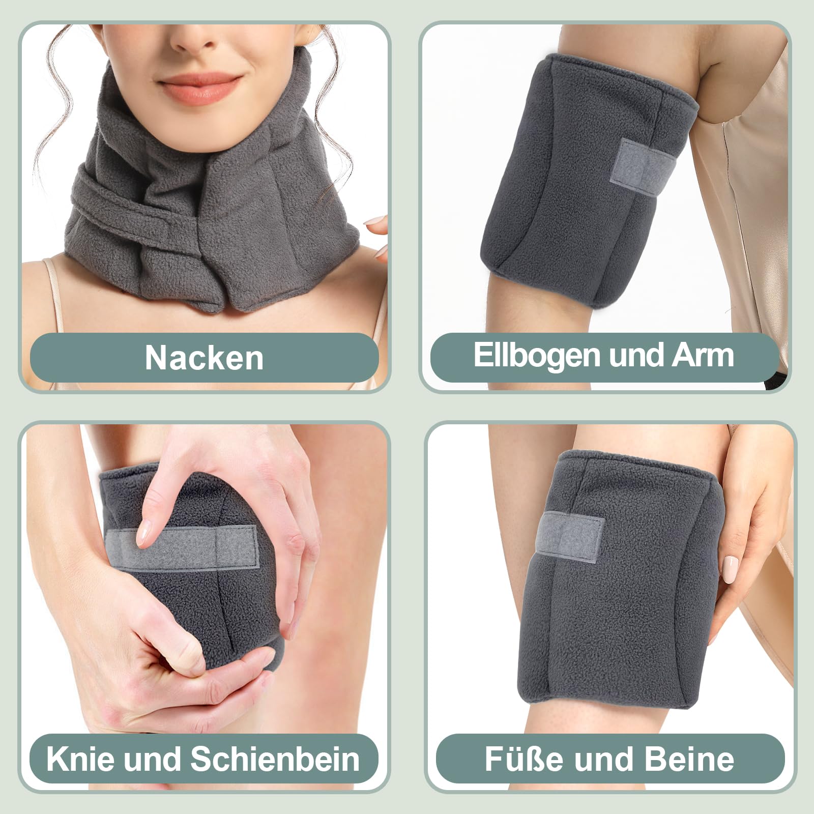 AROMA SEASON Körnerkissen Nacken für Mikrowelle - Wärmekissen Nacken - Wärmepad für Wärmetherapie