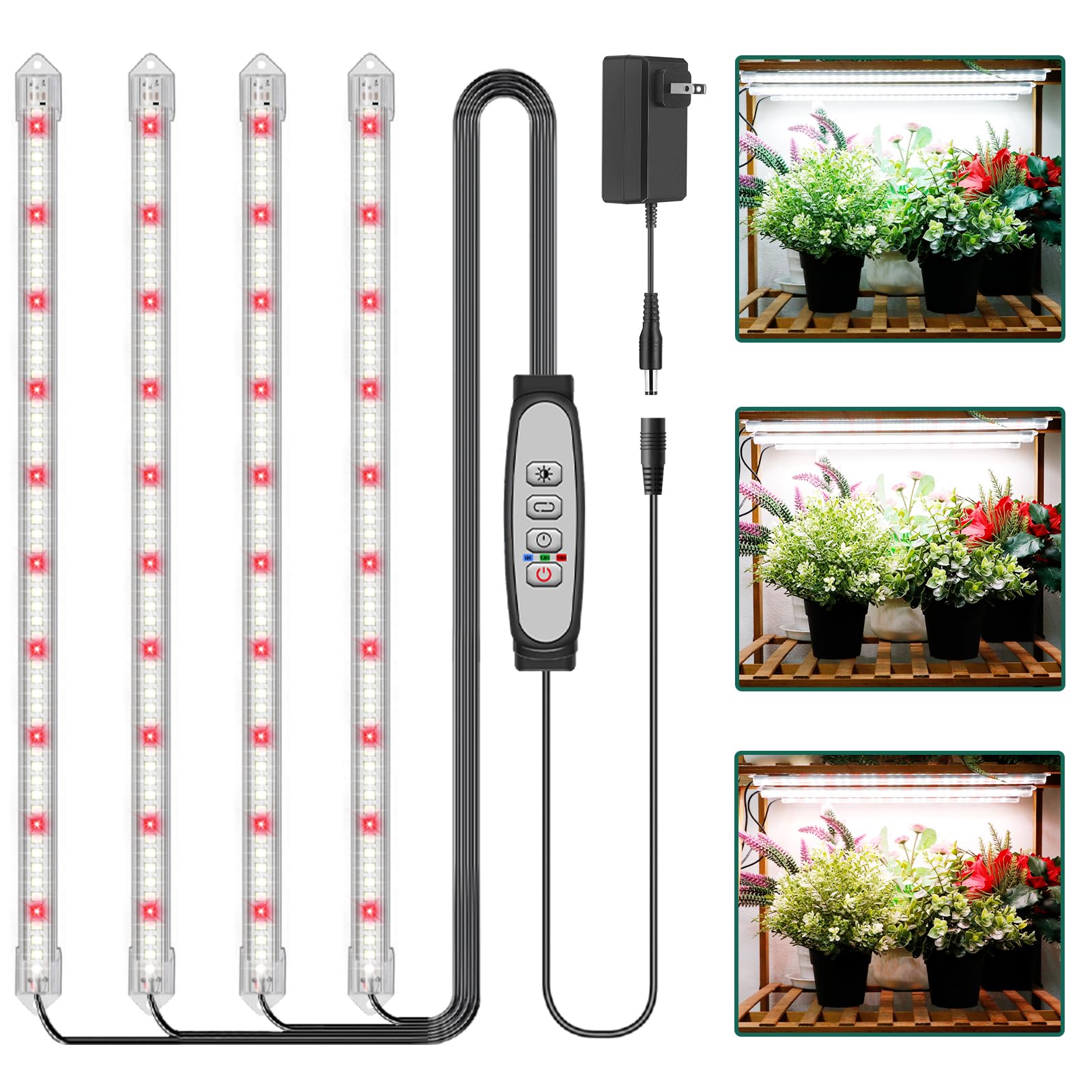 LPMZMBL 4-Bar Grow Light Strips