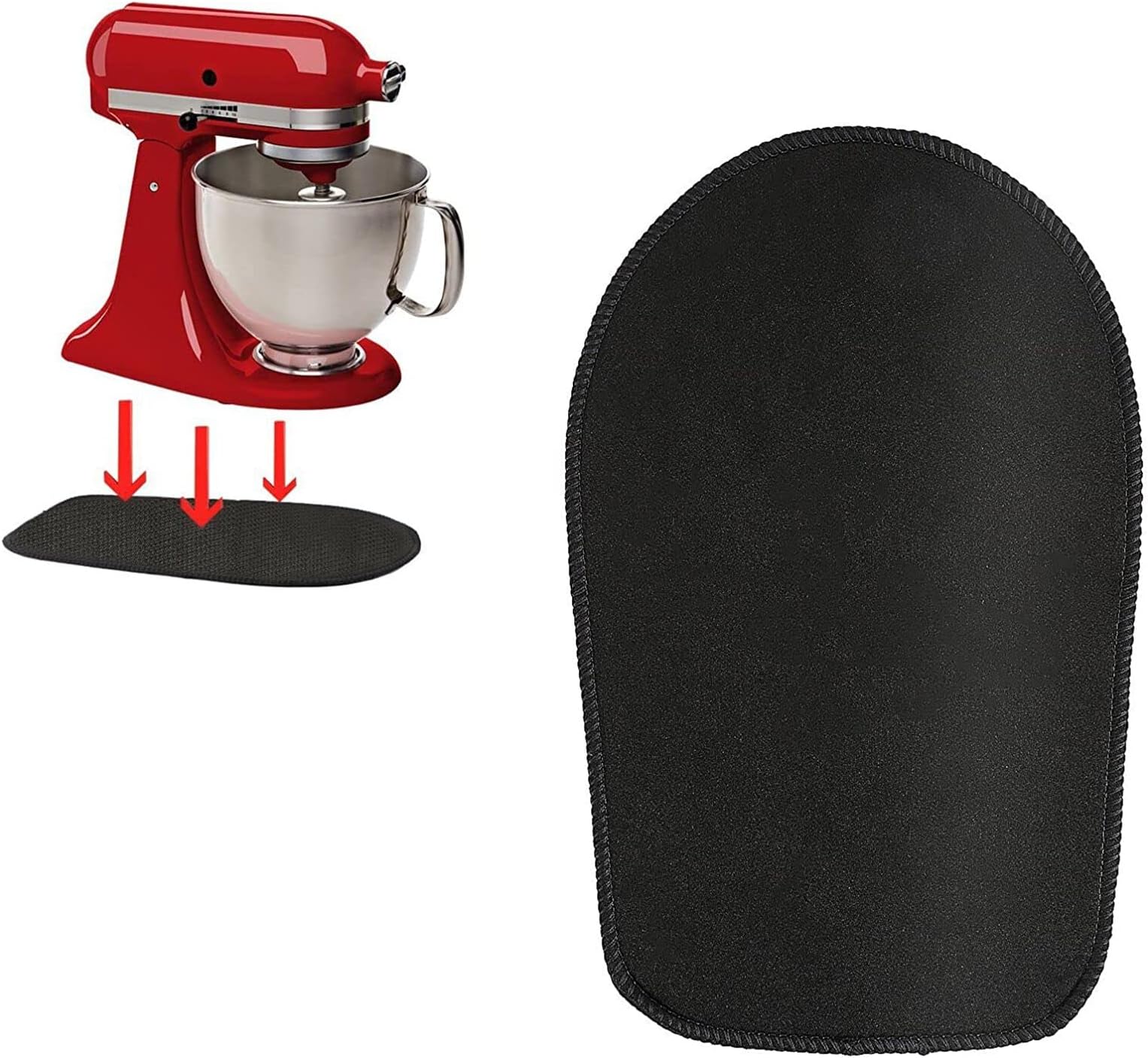 Mixer Slider Mat for KitchenAid Mixer,Mixer Mover Sliding Mat Pad Appliance Slider Compatible With KitchenAid 4.5-5 Qt Tilt-Head Stand Mixer,Kitchen Appliance Slider Mat,Kitchen Aid Mixer Assecories