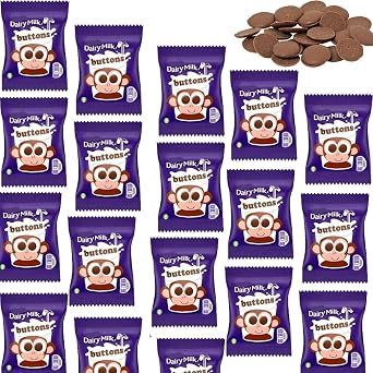 Dairy Milk Buttons Chocolate Bag 14.4g - Delicious Milk Chocolate Buttons 20 x Bags