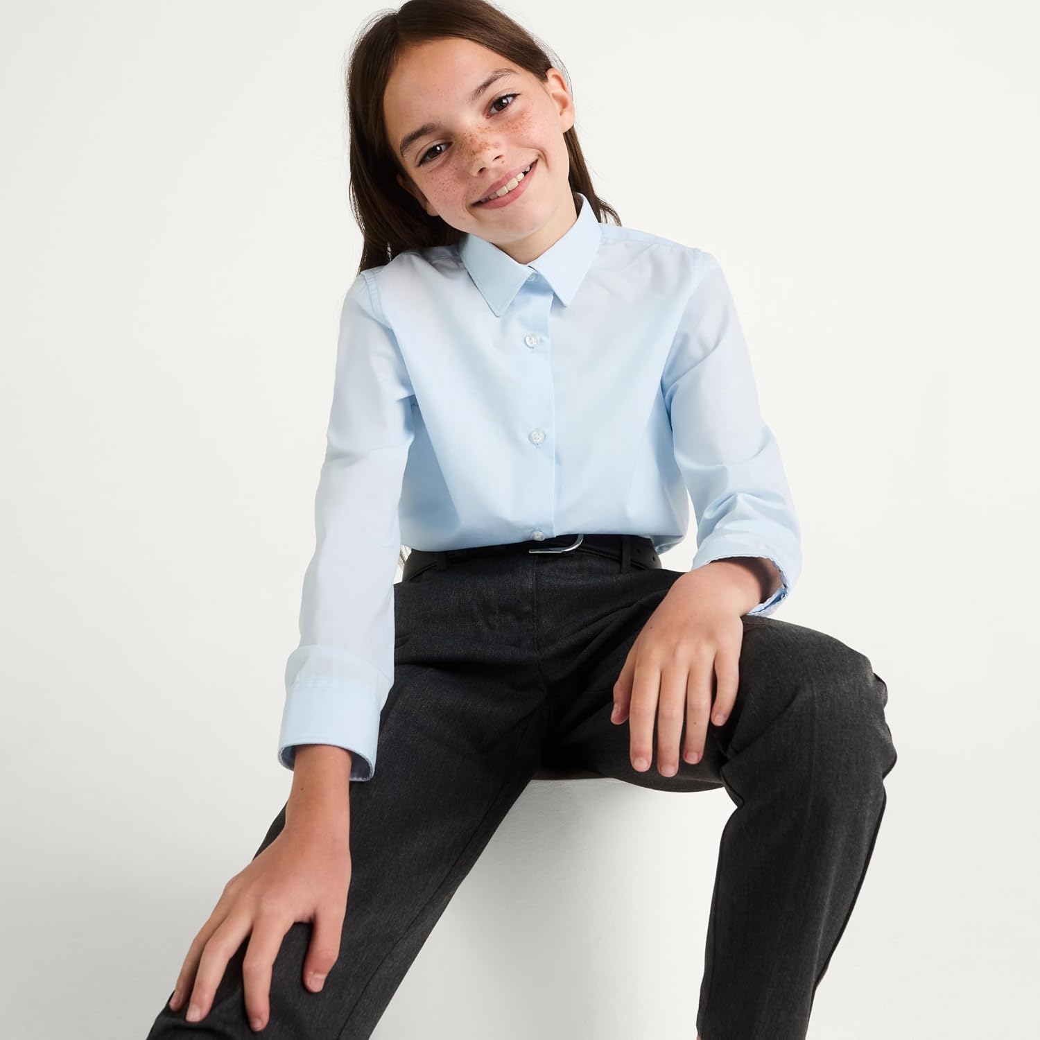 Essentials Girls Regular Fit Easy Iron