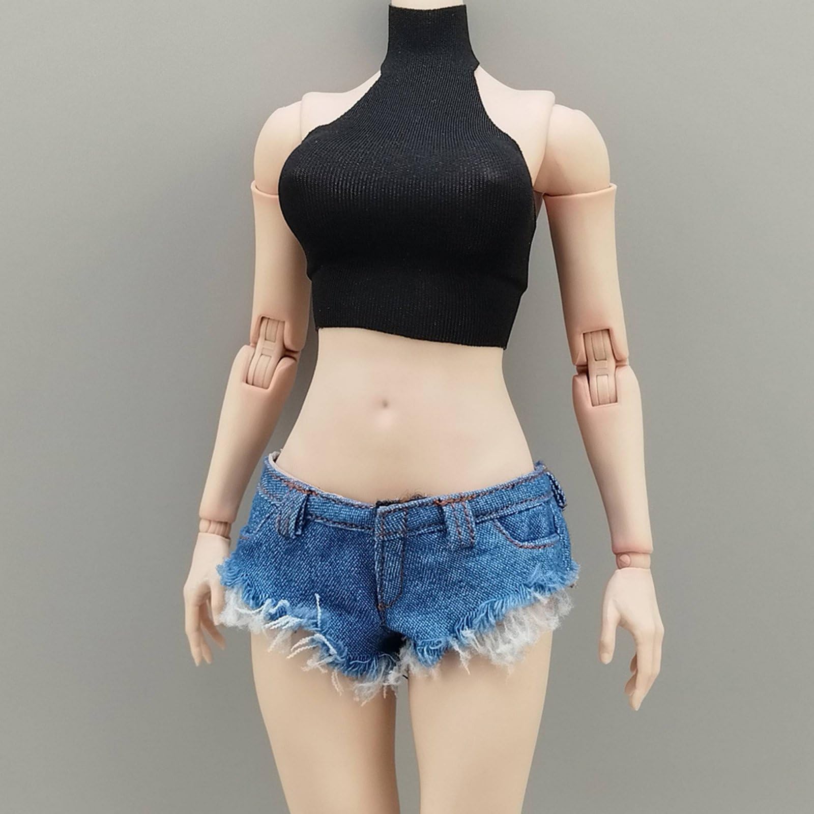 Amazon.co.jp: Qialexicon BJD用ミニ丈デニムパンツ リアルなデザイン