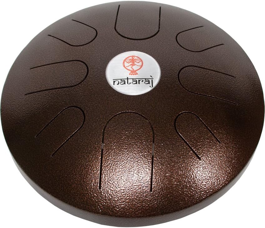 12-Inch Steel Tongue Drum, Tanpura Tuning - Antique Bronze