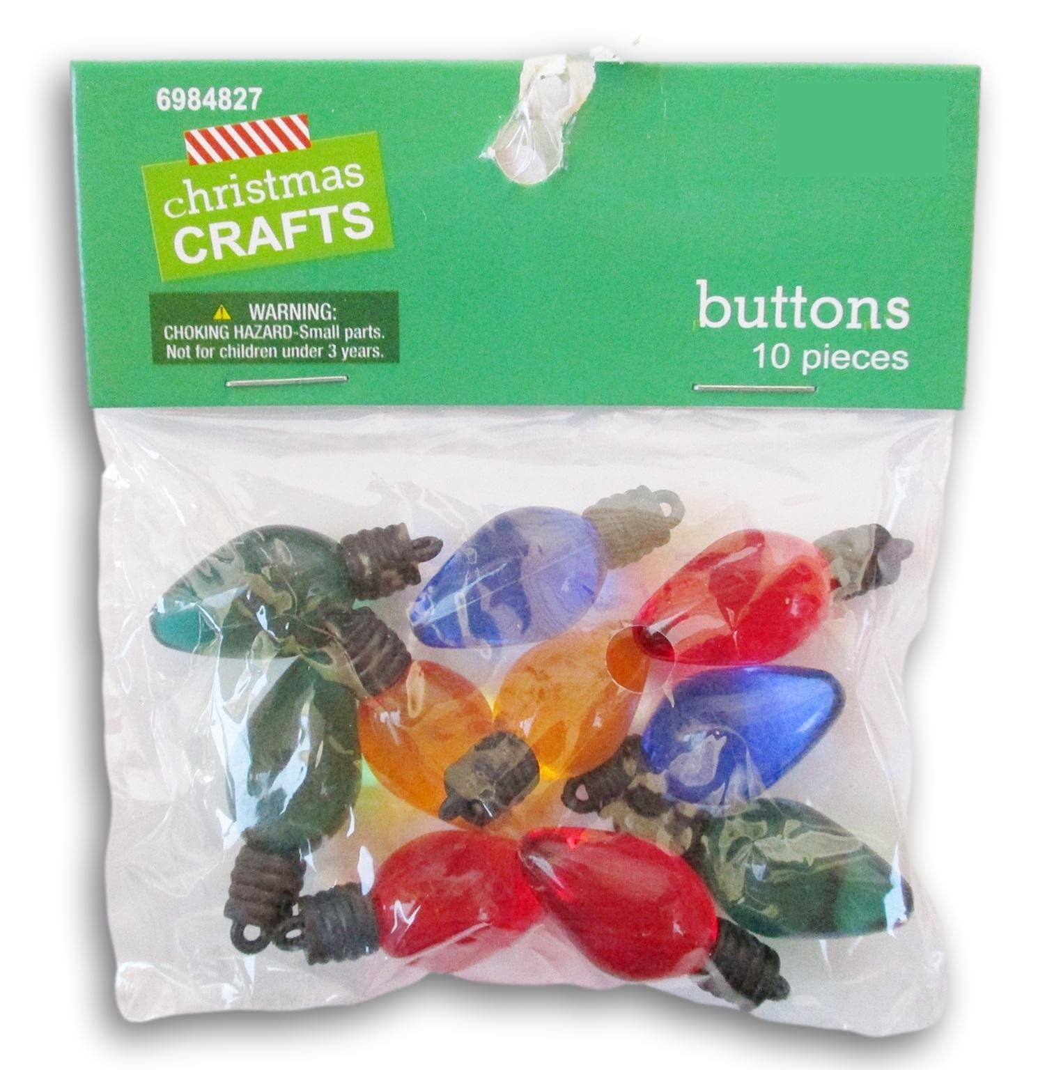 Amazon.com: Christmas Crafts Christmas Light Bulb Ornament Buttons
