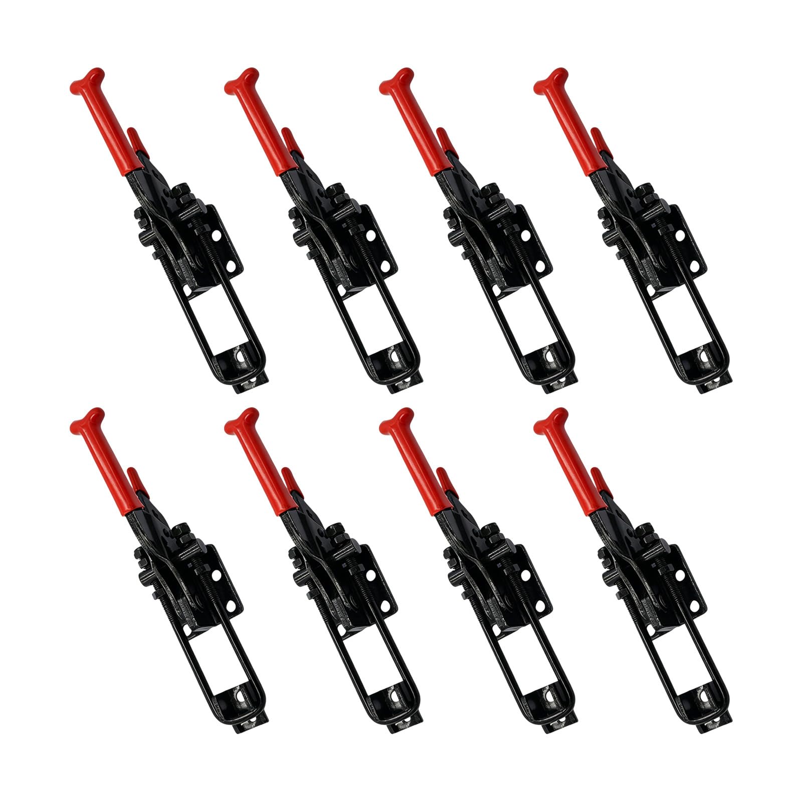 8PCS Robust Toggle Clamps with Pound Load Capacity Steel Toggle Latches Ideal for Industrial Machinery & Cabinetry Storage Box Secure Hardware