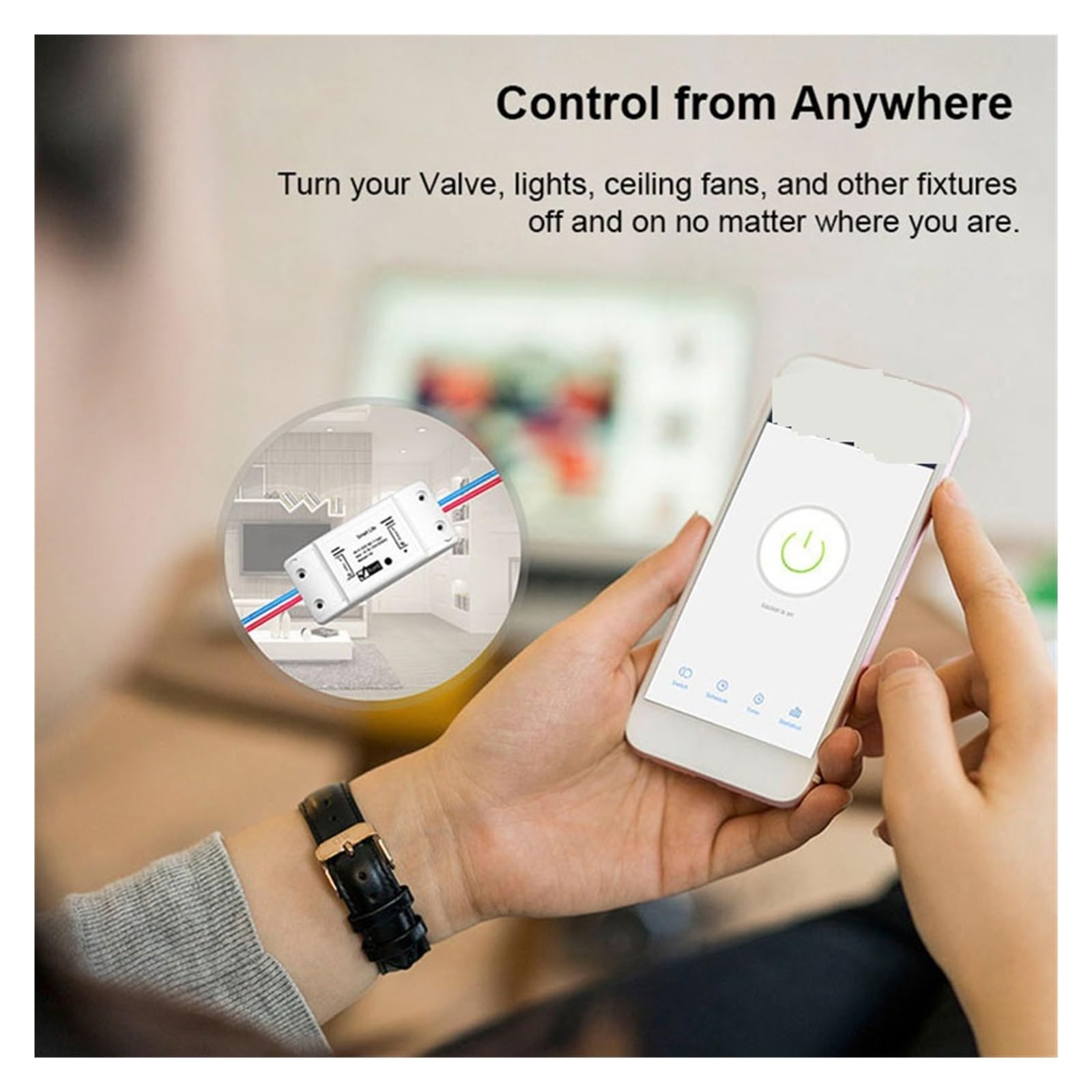 Valvola a sfera motorizzata intelligente che sincronizza la valvola elettrica Smart Switch acqua con(3/4")