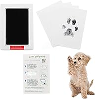 Green Pollywog Extra-Large Inkless Paw Print Kit for Dogs & Cats | Clean Touch Non-Toxic Stamp Pad | Mess-Free Pet Memorial Keepsake
