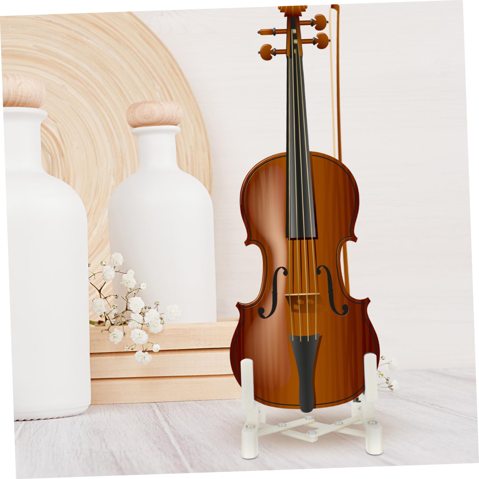 Amazon | CIMAXIC プロフェッショナルバイオリンスタンド楽器ラック