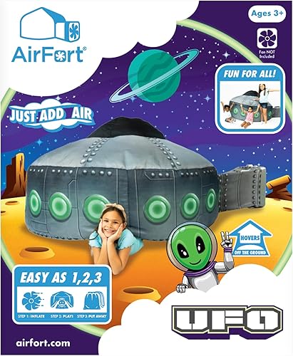 Miniatura 89 de The Original Patentado AirFort – Construye un fuerte en 30 segundos, fuerte inflable para niños, tienda de campaña de juego para 3 a 14 años, una