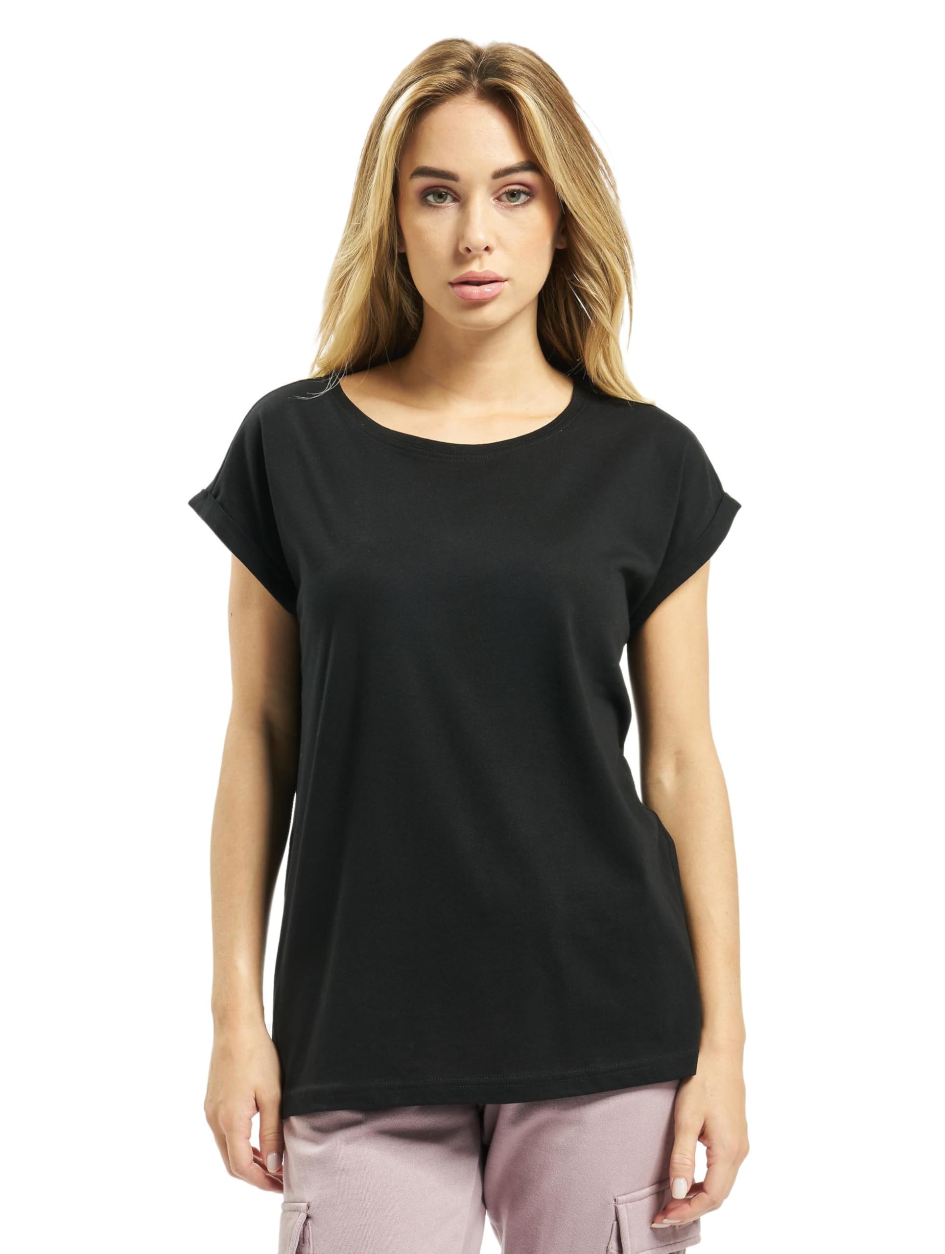 Urban ClassicsWomen's Ladies Organic Extended Shoulder Tee T-Shirt