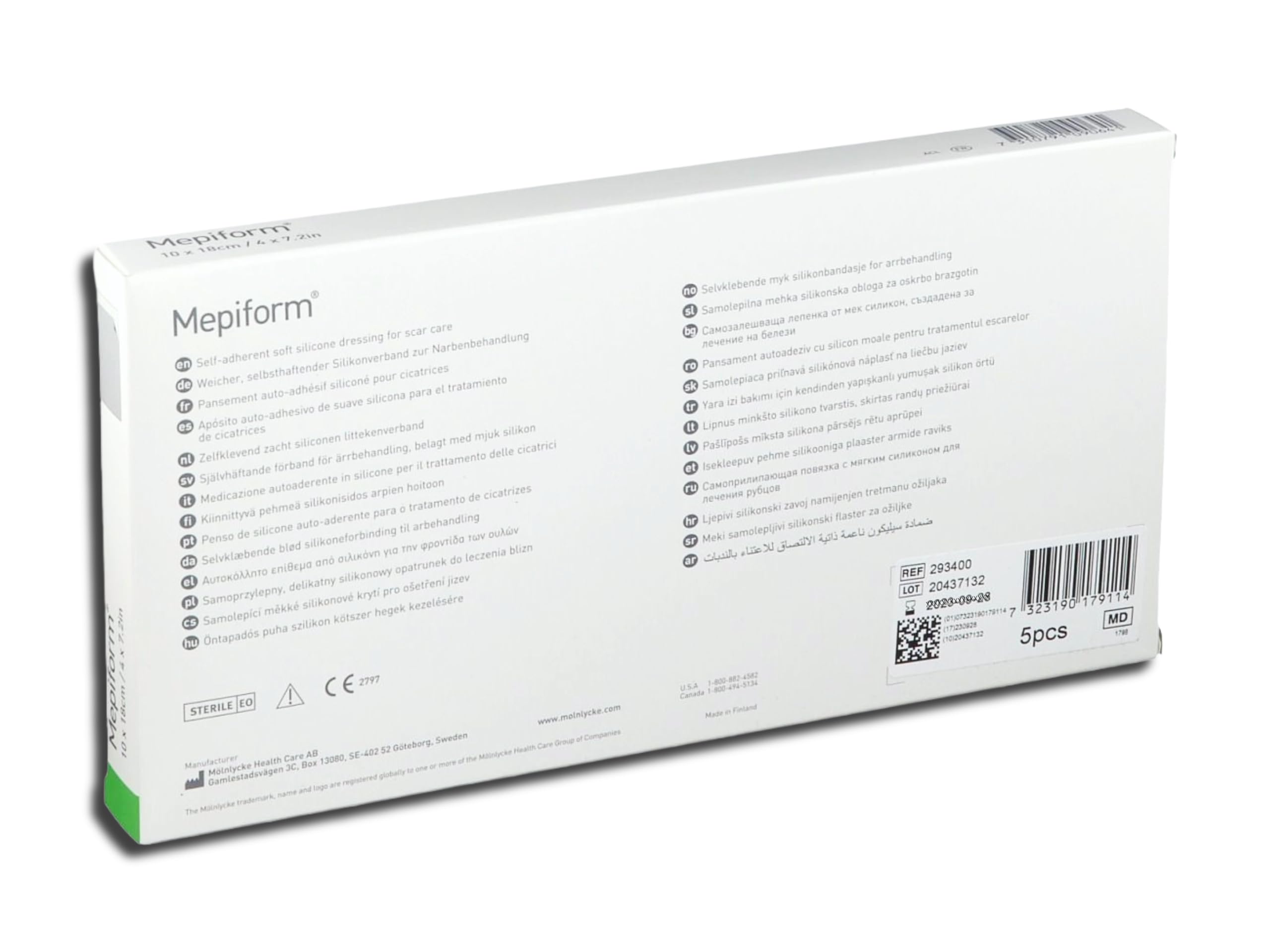 MEPIFORM Medicazione adesiva 10 x 18 cm Sterile Pack 5