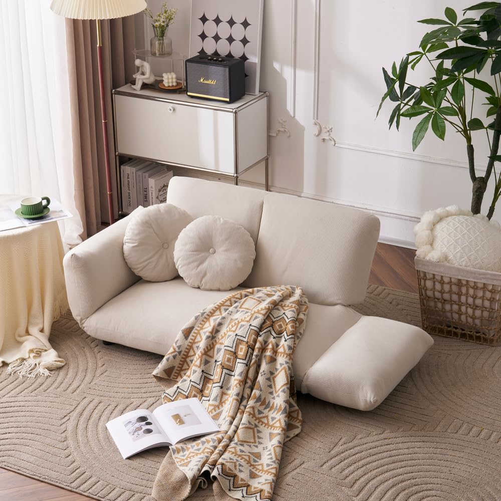 Amazon.co.jp: KJUUJEソファ ソファベッド フロアソファ コンパクト