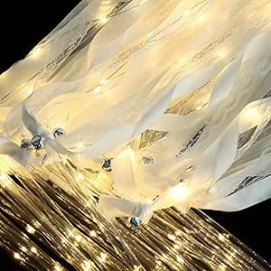 Amazon.com: 25 pcs Glowing Ribbon Wand for Wedding,LED Light Up Wand ...