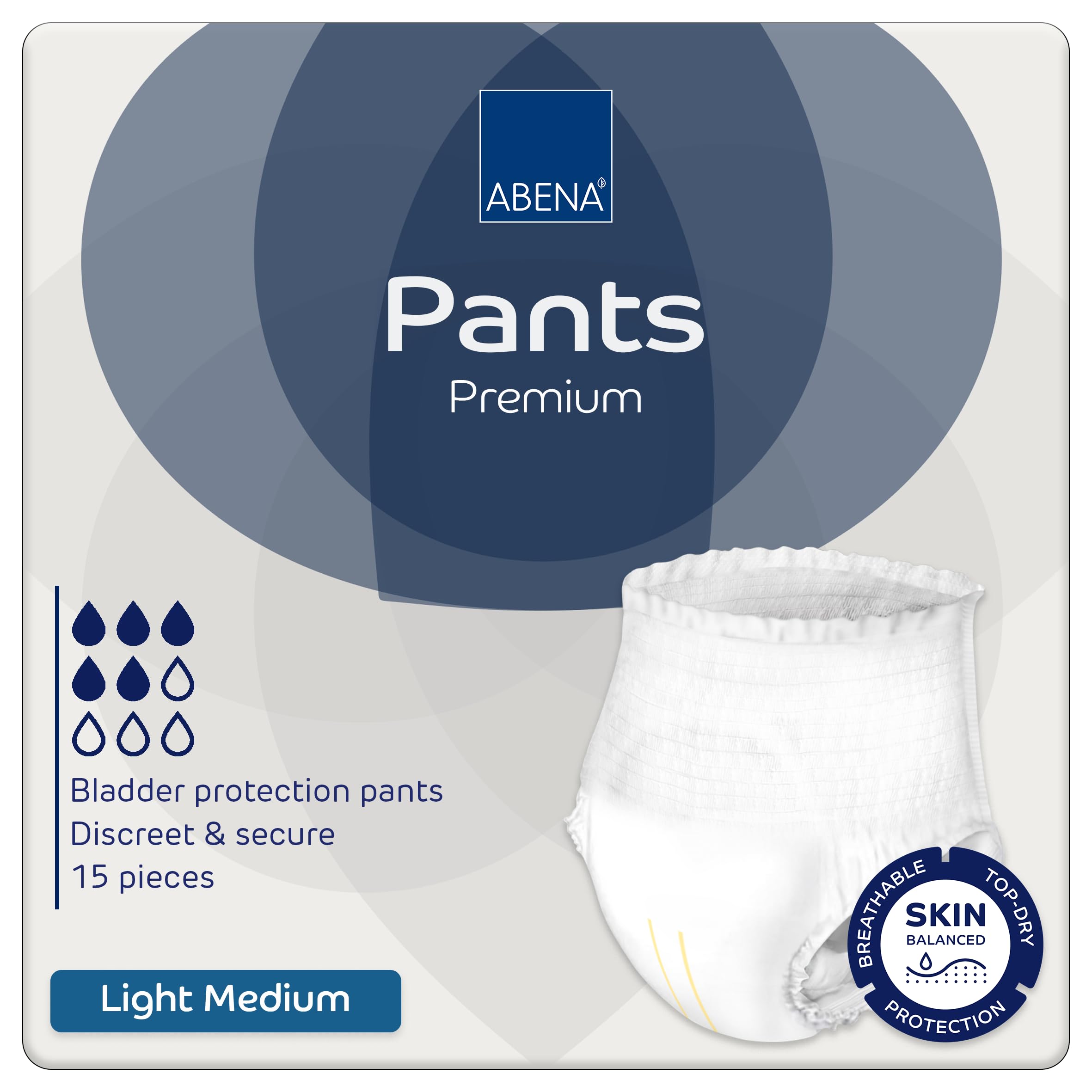 Abena Incontinence Pants Light, Eco-Friendly Incontinence Pants For Men & Women, Comfortable, Protective & Discreet, Fast Absorption, Sustainable