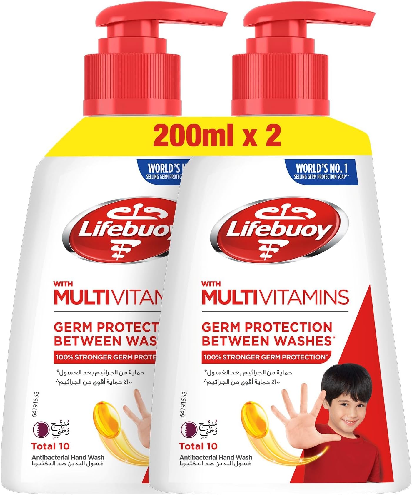 LIFEBUOY Hand Wash, Total 10, for 100 percent stronger germ protection