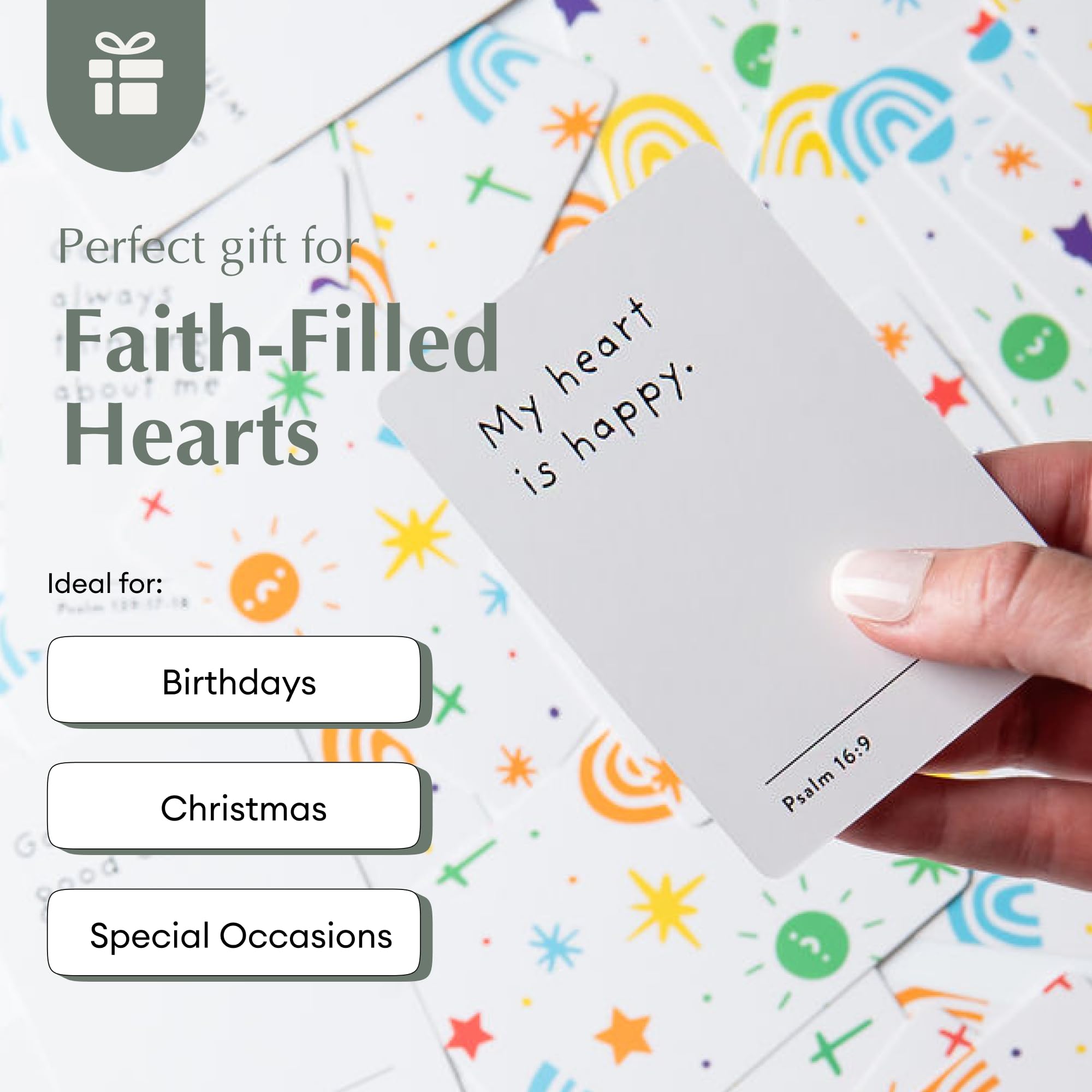 Christian Journal Co Kids Christian Affirmation Cards - 52, Multicolor, 2.8 x 3.9 pulgadas - Image 3