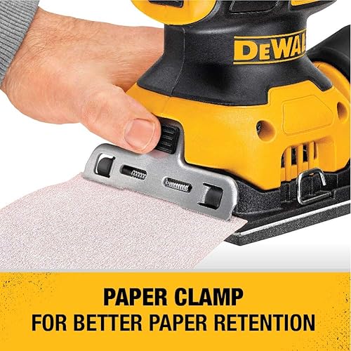 Miniatura 4 de DEWALT DWE6411K Kit de lijadora con agarre de palma de 1/4 hojas (renovado)