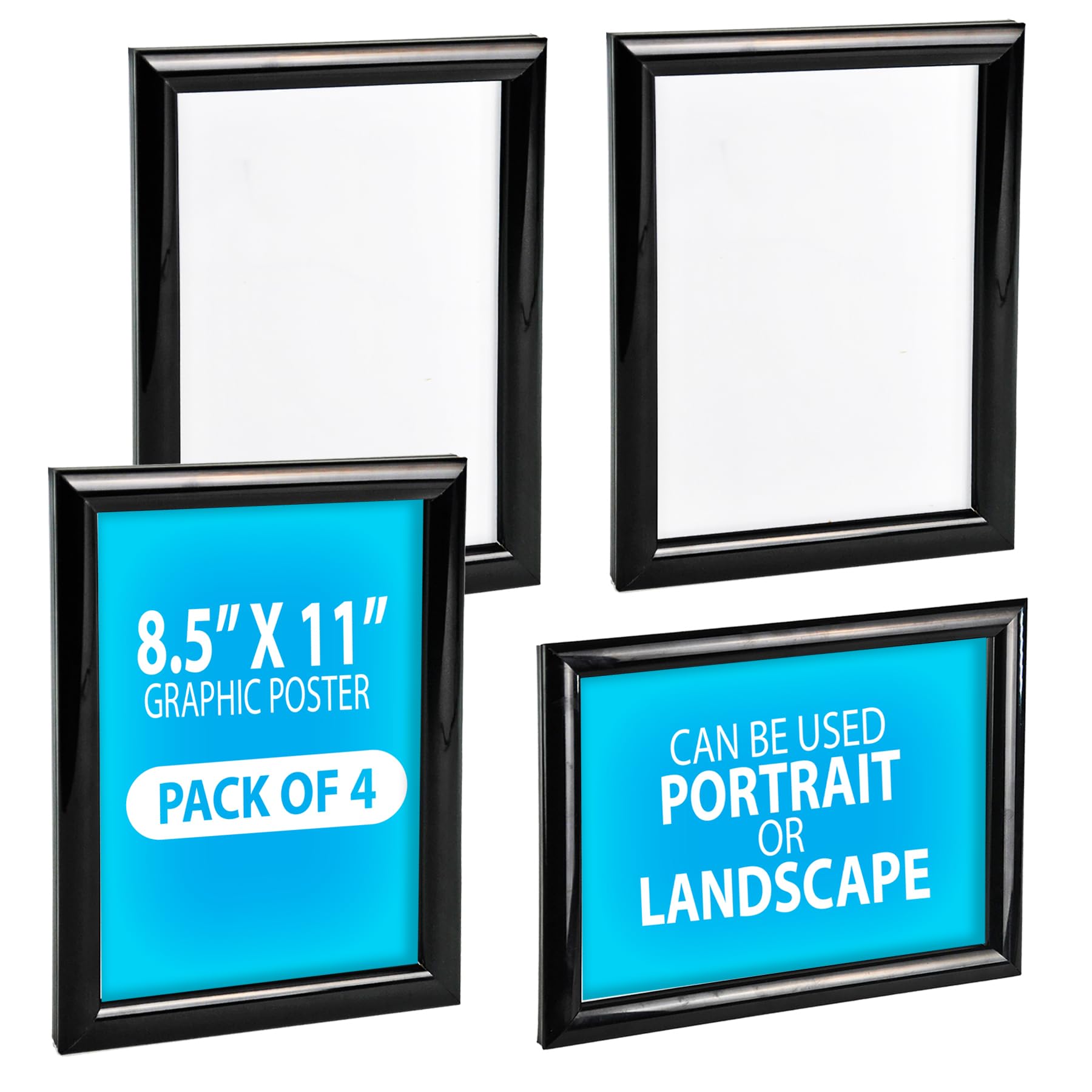 Amazon.com - Azar Displays 300336-BLK-4PK Wall Mount Plastic Snap